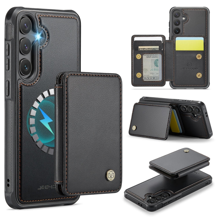 JEEHOOD J05 Business Magnetic Style RFID Leather Phone Case