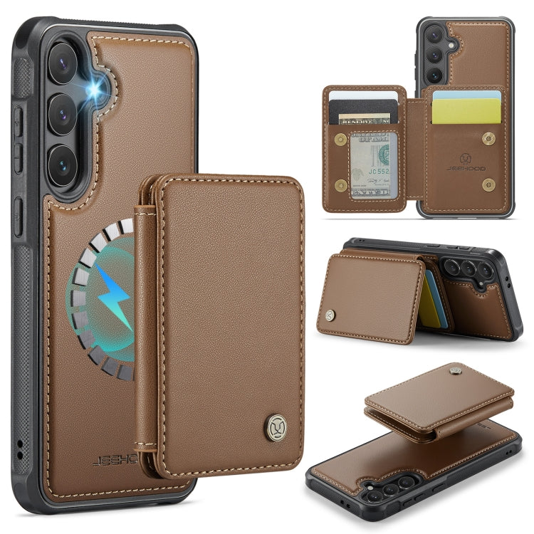 JEEHOOD J05 Business Magnetic Style RFID Leather Phone Case