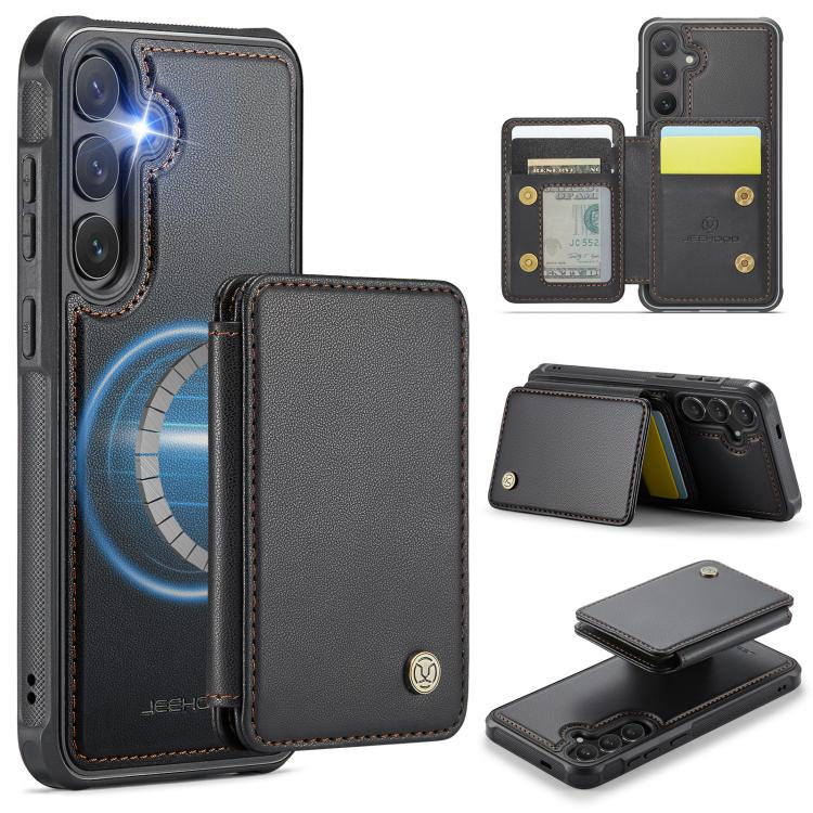 JEEHOOD J05 Business Magnetic Style RFID Leather Phone Case