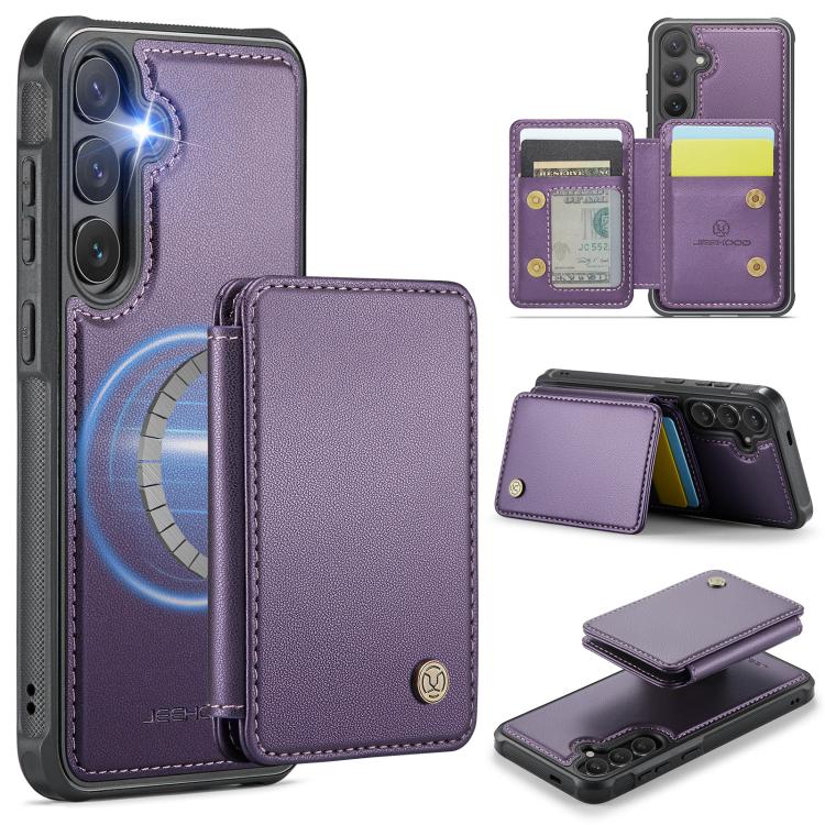 JEEHOOD J05 Business Magnetic Style RFID Leather Phone Case