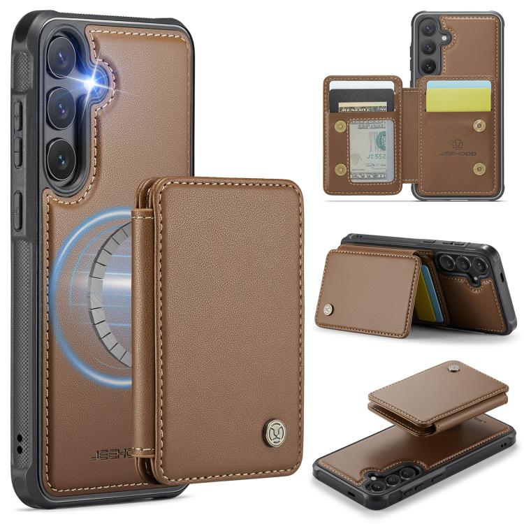 JEEHOOD J05 Business Magnetic Style RFID Leather Phone Case