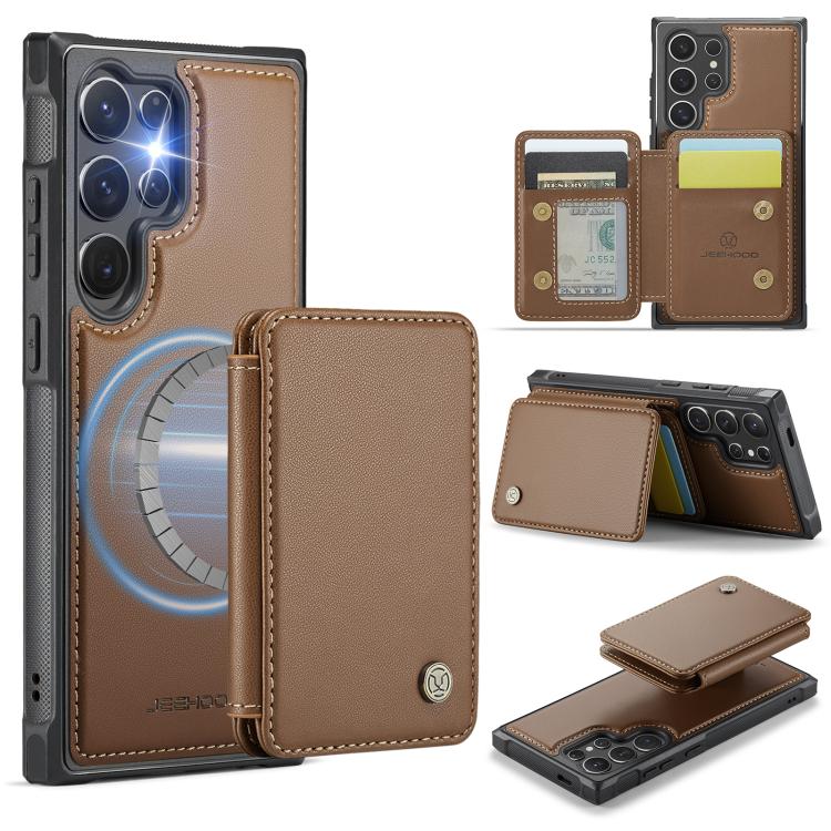 JEEHOOD J05 Business Magnetic Style RFID Leather Phone Case