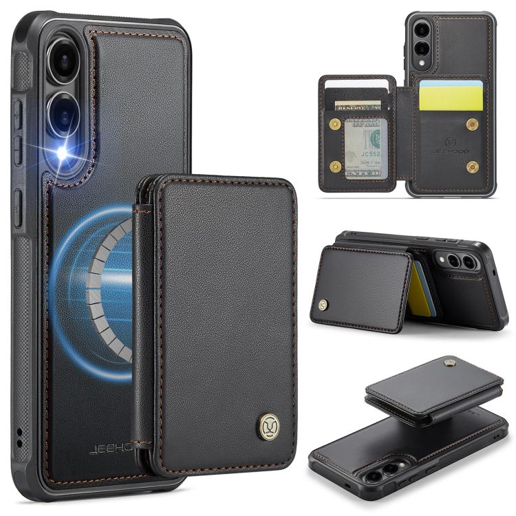JEEHOOD J05 Business Magnetic Style RFID Leather Phone Case