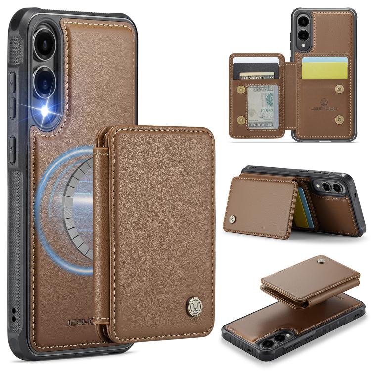 JEEHOOD J05 Business Magnetic Style RFID Leather Phone Case