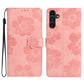 Flower Embossing Pattern Leather Phone Case