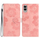 Flower Embossing Pattern Leather Phone Case