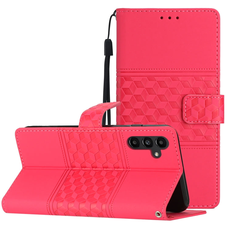 Diamond Embossed Skin Feel Leather Phone Case