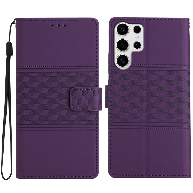 Diamond Embossed Skin Feel Leather Phone Case