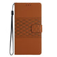Diamond Embossed Skin Feel Leather Phone Case