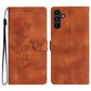 Flower Butterfly Embossing Pattern Leather Phone Case