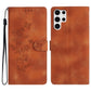 Flower Butterfly Embossing Pattern Leather Phone Case