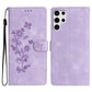 Flower Butterfly Embossing Pattern Leather Phone Case
