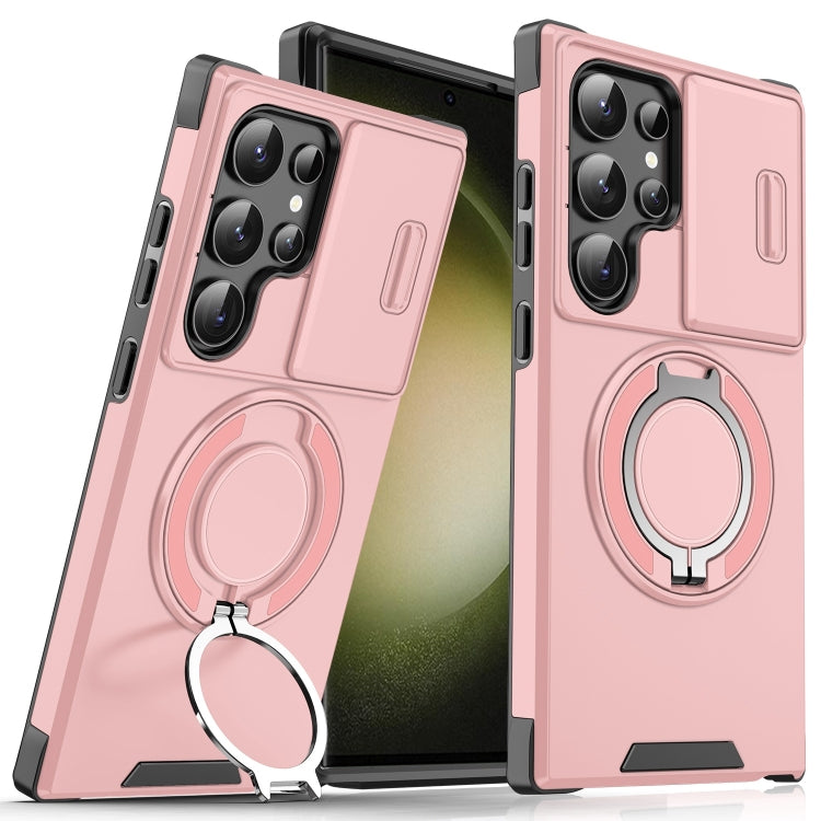 Sliding Camshield Ring Holder Phone Case, For Samsung Galaxy S23 FE 5G, For Samsung Galaxy S23 Ultra 5G, For Samsung Galaxy S23+ 5G, For Samsung Galaxy S23 5G, For Samsung Galaxy S20 FE, For Samsung Galaxy S22 Ultra 5G, For Samsung Galaxy S22 5G�������...