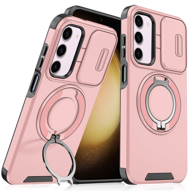 Sliding Camshield Ring Holder Phone Case, For Samsung Galaxy S23 FE 5G, For Samsung Galaxy S23 Ultra 5G, For Samsung Galaxy S23+ 5G, For Samsung Galaxy S23 5G, For Samsung Galaxy S20 FE, For Samsung Galaxy S22 Ultra 5G, For Samsung Galaxy S22 5G�������...