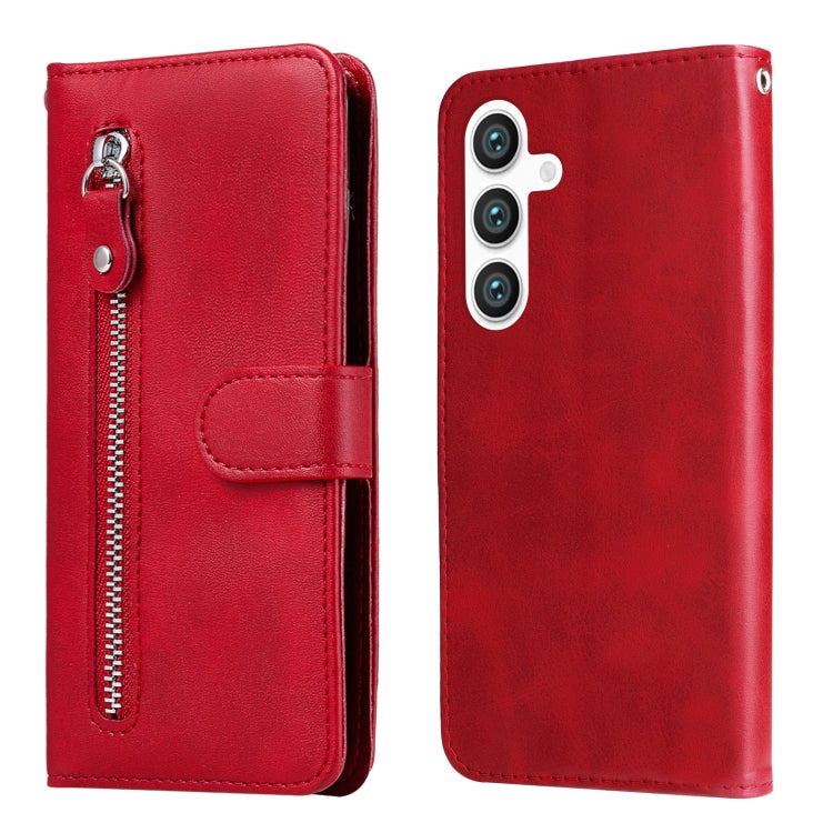 Fashion Calf Texture Zipper Leather Phone Case