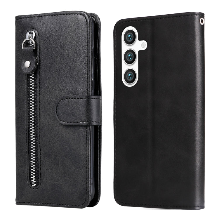 Fashion Calf Texture Zipper Leather Phone Case