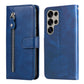 Fashion Calf Texture Zipper Leather Phone Case