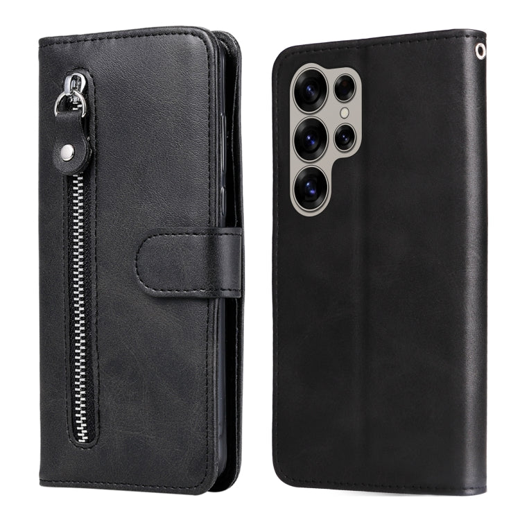 Fashion Calf Texture Zipper Leather Phone Case