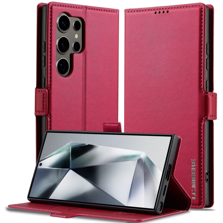 LC.IMEEKE L1 Series Frosted Fine Texture PU Phone Case, For Samsung Galaxy S25 Edge 5G, For Samsung Galaxy S25 5G, For Samsung Galaxy S25+ 5G, For Samsung Galaxy S25 Ultra 5G, For Samsung Galaxy S24 FE 5G, For Samsung Galaxy S24 Ultra 5G���������������...