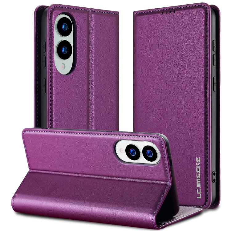 LC.IMEEKE L1 Series Frosted Fine Texture PU Phone Case, For Samsung Galaxy S25 Edge 5G, For Samsung Galaxy S25 5G, For Samsung Galaxy S25+ 5G, For Samsung Galaxy S25 Ultra 5G, For Samsung Galaxy S24 FE 5G, For Samsung Galaxy S24 Ultra 5G���������������...