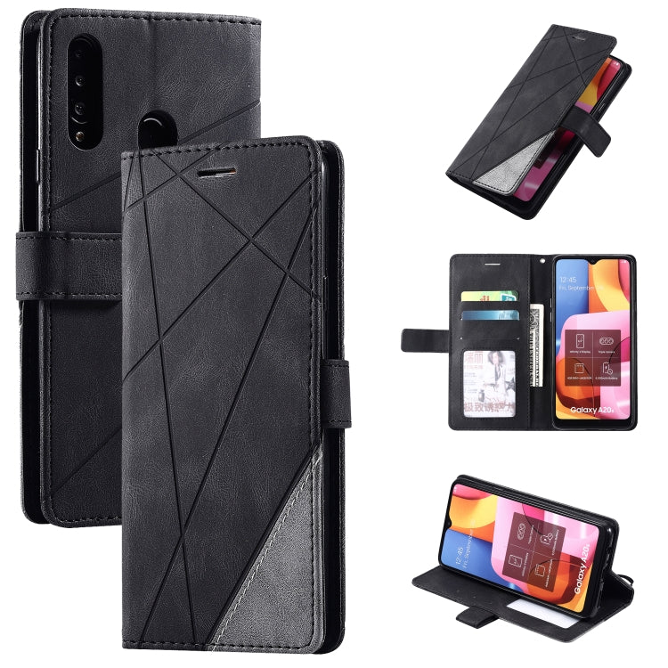 Skin Feel Splicing Horizontal Flip Leather Case with Holder & Card Slots & Wallet & Photo Frame, For Samsung Galaxy A20s, For Samsung Galaxy A70s, For Samsung Galaxy Note 8, For Samsung Galaxy A21s, For Samsung Galaxy Note20 Ultra����������������������...