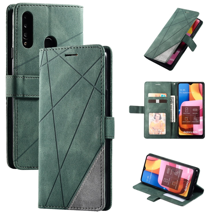 Skin Feel Splicing Horizontal Flip Leather Case with Holder & Card Slots & Wallet & Photo Frame, For Samsung Galaxy A20s, For Samsung Galaxy A70s, For Samsung Galaxy Note 8, For Samsung Galaxy A21s, For Samsung Galaxy Note20 Ultra����������������������...