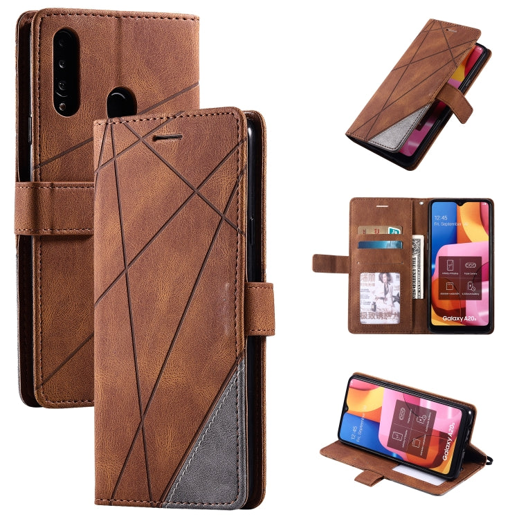 Skin Feel Splicing Horizontal Flip Leather Case with Holder & Card Slots & Wallet & Photo Frame, For Samsung Galaxy A20s, For Samsung Galaxy A70s, For Samsung Galaxy Note 8, For Samsung Galaxy A21s, For Samsung Galaxy Note20 Ultra����������������������...