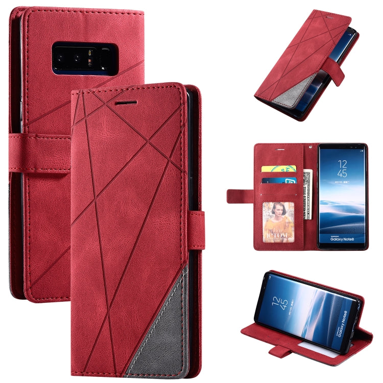Skin Feel Splicing Horizontal Flip Leather Case with Holder & Card Slots & Wallet & Photo Frame, For Samsung Galaxy A20s, For Samsung Galaxy A70s, For Samsung Galaxy Note 8, For Samsung Galaxy A21s, For Samsung Galaxy Note20 Ultra����������������������...