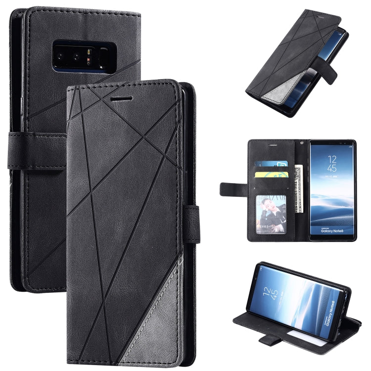 Skin Feel Splicing Horizontal Flip Leather Case with Holder & Card Slots & Wallet & Photo Frame, For Samsung Galaxy A20s, For Samsung Galaxy A70s, For Samsung Galaxy Note 8, For Samsung Galaxy A21s, For Samsung Galaxy Note20 Ultra����������������������...