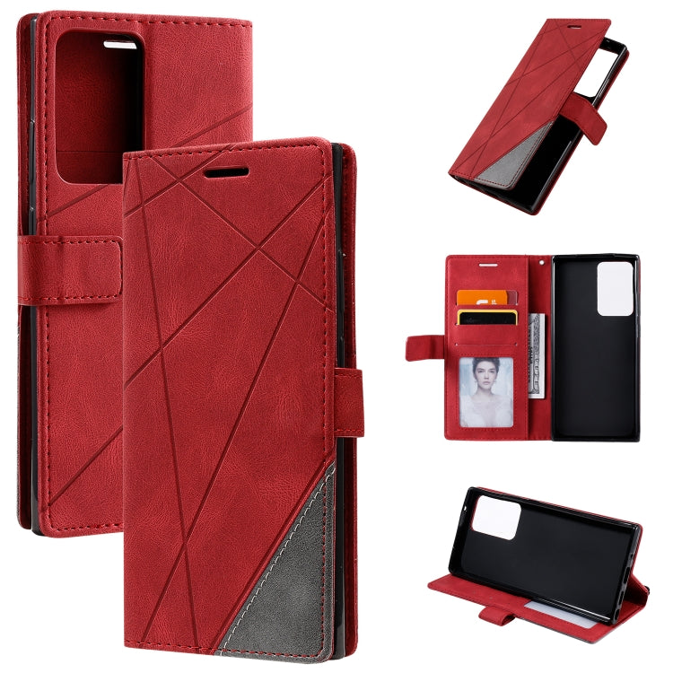 Skin Feel Splicing Horizontal Flip Leather Case with Holder & Card Slots & Wallet & Photo Frame, For Samsung Galaxy A20s, For Samsung Galaxy A70s, For Samsung Galaxy Note 8, For Samsung Galaxy A21s, For Samsung Galaxy Note20 Ultra����������������������...