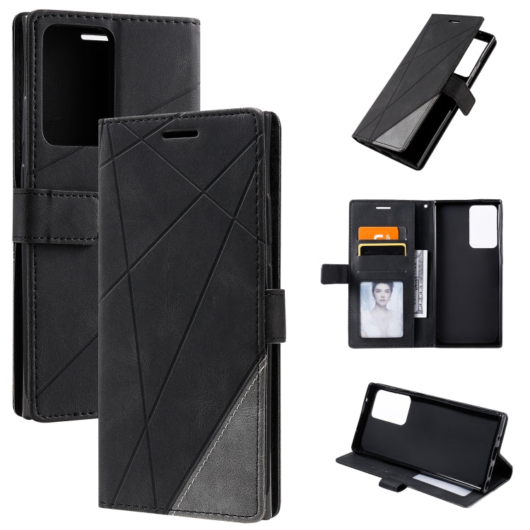 Skin Feel Splicing Horizontal Flip Leather Case with Holder & Card Slots & Wallet & Photo Frame, For Samsung Galaxy A20s, For Samsung Galaxy A70s, For Samsung Galaxy Note 8, For Samsung Galaxy A21s, For Samsung Galaxy Note20 Ultra����������������������...