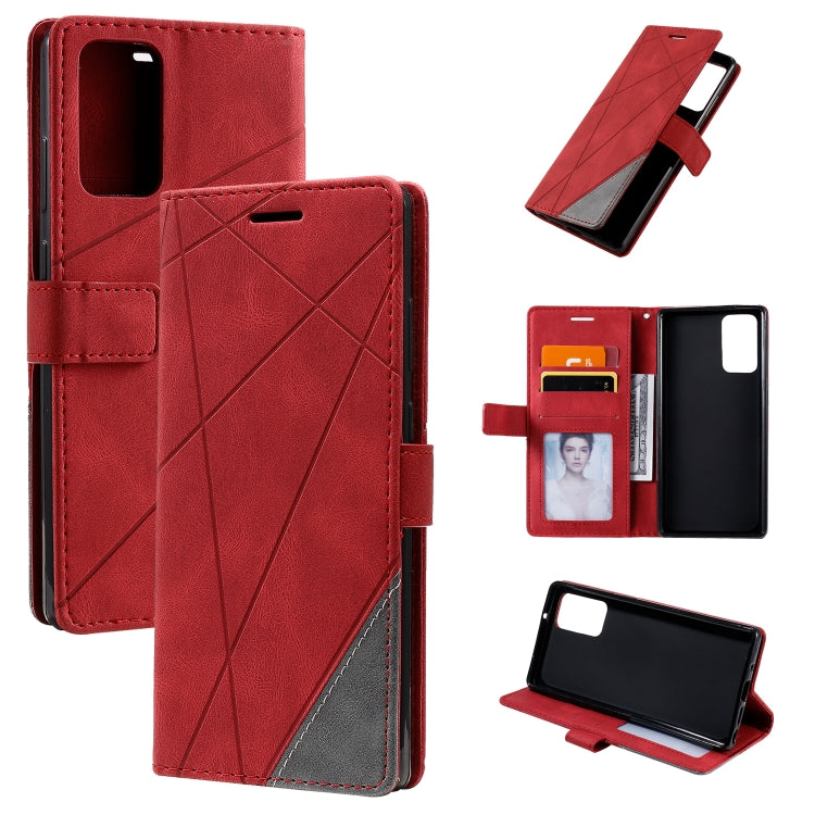 Skin Feel Splicing Horizontal Flip Leather Case with Holder & Card Slots & Wallet & Photo Frame, For Samsung Galaxy A20s, For Samsung Galaxy A70s, For Samsung Galaxy Note 8, For Samsung Galaxy A21s, For Samsung Galaxy Note20 Ultra����������������������...