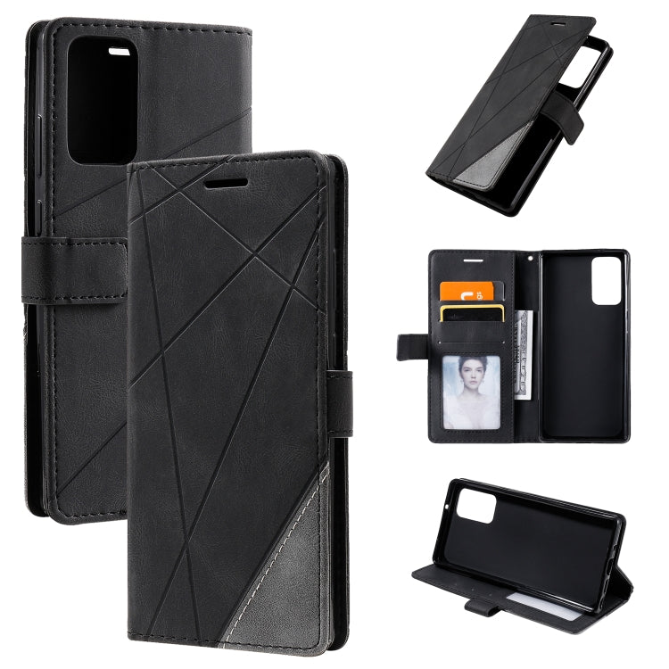Skin Feel Splicing Horizontal Flip Leather Case with Holder & Card Slots & Wallet & Photo Frame, For Samsung Galaxy A20s, For Samsung Galaxy A70s, For Samsung Galaxy Note 8, For Samsung Galaxy A21s, For Samsung Galaxy Note20 Ultra����������������������...
