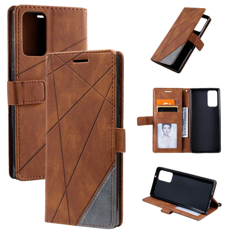 Skin Feel Splicing Horizontal Flip Leather Case with Holder & Card Slots & Wallet & Photo Frame, For Samsung Galaxy A20s, For Samsung Galaxy A70s, For Samsung Galaxy Note 8, For Samsung Galaxy A21s, For Samsung Galaxy Note20 Ultra����������������������...