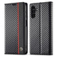 LC.IMEEKE Carbon Fiber Leather Phone Case, For Samsung Galaxy S25 Edge 5G, For Samsung Galaxy S25 5G, For Samsung Galaxy S25+ 5G, For Samsung Galaxy S25 Ultra 5G, For Samsung Galaxy S24 FE 5G