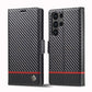 LC.IMEEKE Carbon Fiber Leather Phone Case, For Samsung Galaxy S25 Edge 5G, For Samsung Galaxy S25 5G, For Samsung Galaxy S25+ 5G, For Samsung Galaxy S25 Ultra 5G, For Samsung Galaxy S24 FE 5G