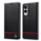 LC.IMEEKE Carbon Fiber Leather Phone Case, For Samsung Galaxy S25 Edge 5G, For Samsung Galaxy S25 5G, For Samsung Galaxy S25+ 5G, For Samsung Galaxy S25 Ultra 5G, For Samsung Galaxy S24 FE 5G