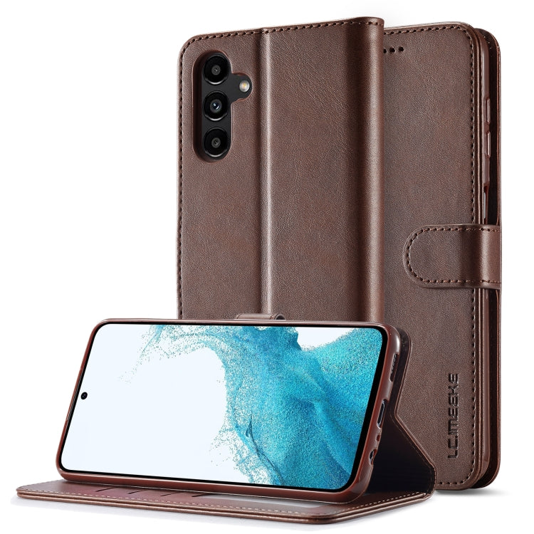 LC.IMEEKE Calf Texture Leather Phone Case