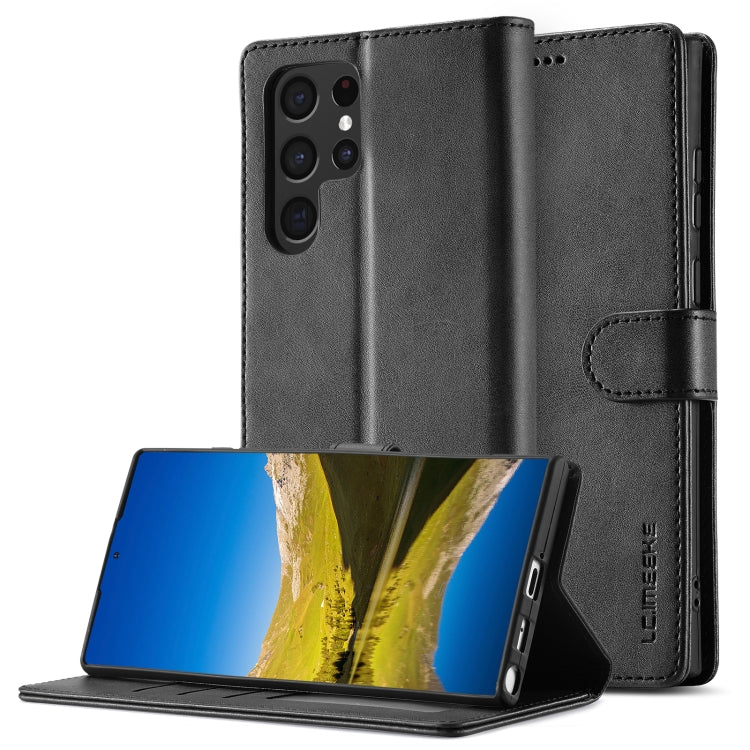 LC.IMEEKE Calf Texture Leather Phone Case