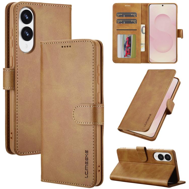 LC.IMEEKE Calf Texture Leather Phone Case