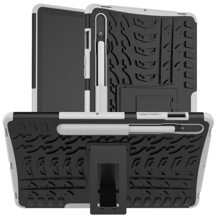 Tire Texture Shockproof TPU+PC Protective Case with Holder, For Samsung Galaxy Tab S8 / Galaxy Tab S7 T870 / T875, For Xiaomi Redmi 9A, For OPPO A52 / A72 / A92