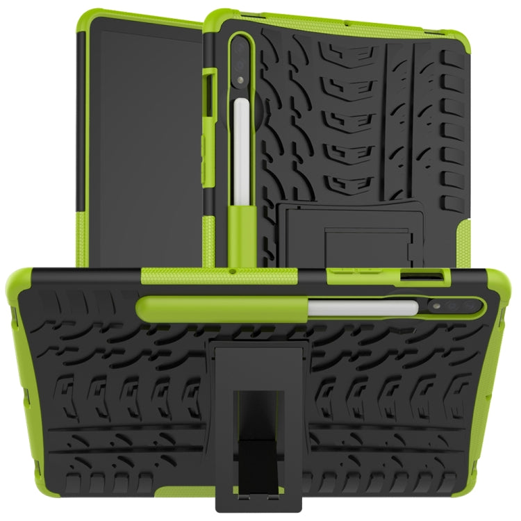 Tire Texture Shockproof TPU+PC Protective Case with Holder, For Samsung Galaxy Tab S8 / Galaxy Tab S7 T870 / T875, For Xiaomi Redmi 9A, For OPPO A52 / A72 / A92