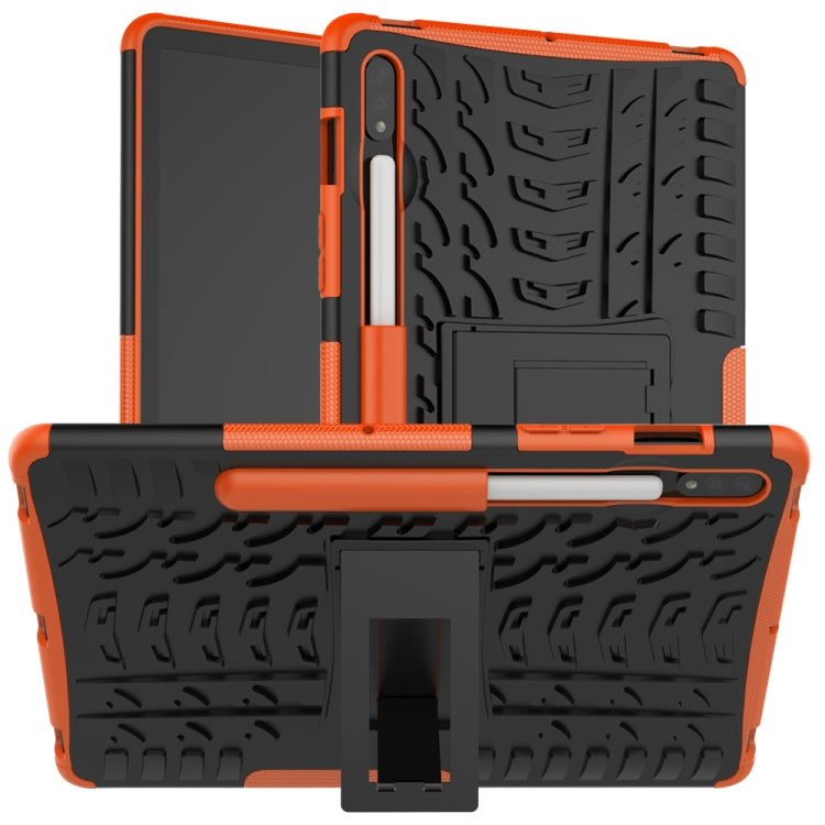Tire Texture Shockproof TPU+PC Protective Case with Holder, For Samsung Galaxy Tab S8 / Galaxy Tab S7 T870 / T875, For Xiaomi Redmi 9A, For OPPO A52 / A72 / A92