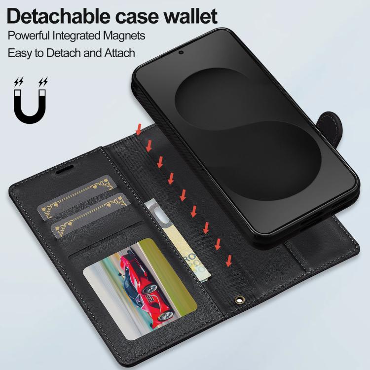 LC.IMEEKE L2 Series Detachable Magsafe PU Phone Case with Lanyard