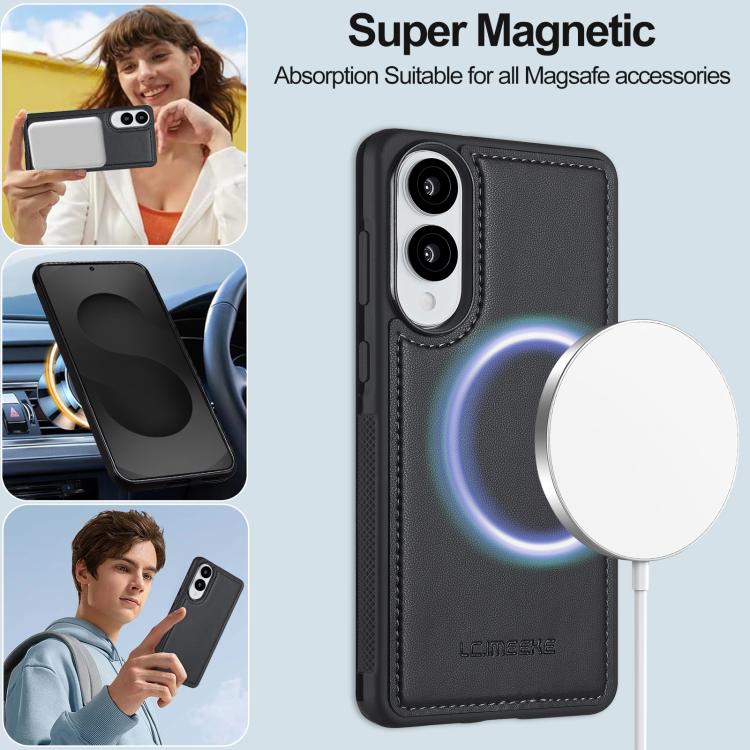 LC.IMEEKE L2 Series Detachable Magsafe PU Phone Case with Lanyard