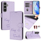 Smile Embossing RFID Leather Phone Case