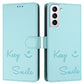 Smile Embossing RFID Leather Phone Case