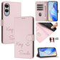 Smile Embossing RFID Leather Phone Case