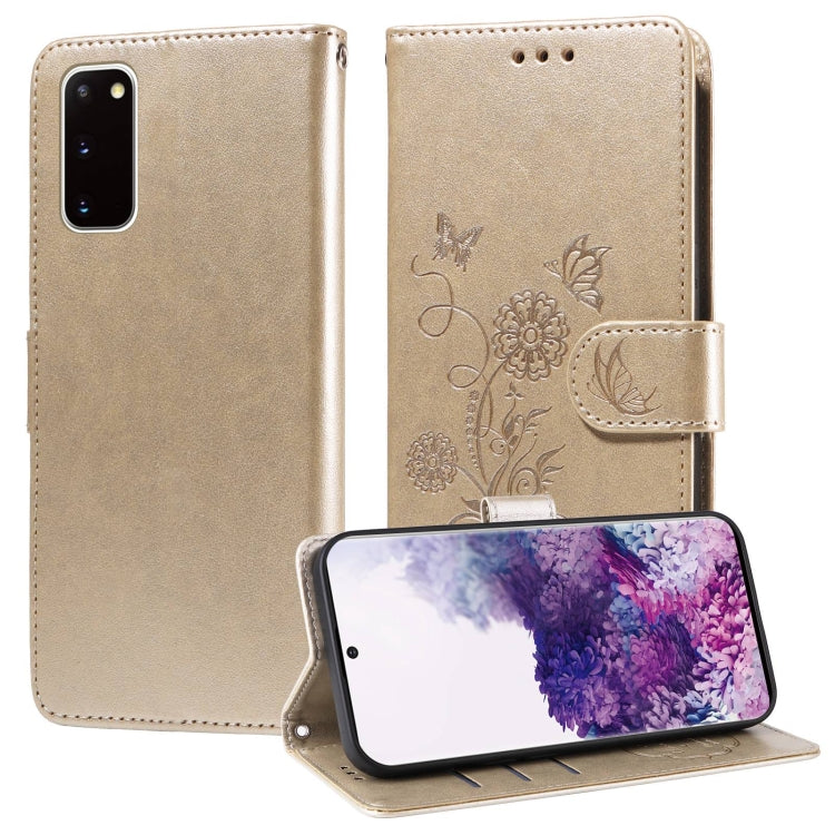 Embossed Butterfly Flowers Leather Phone Case