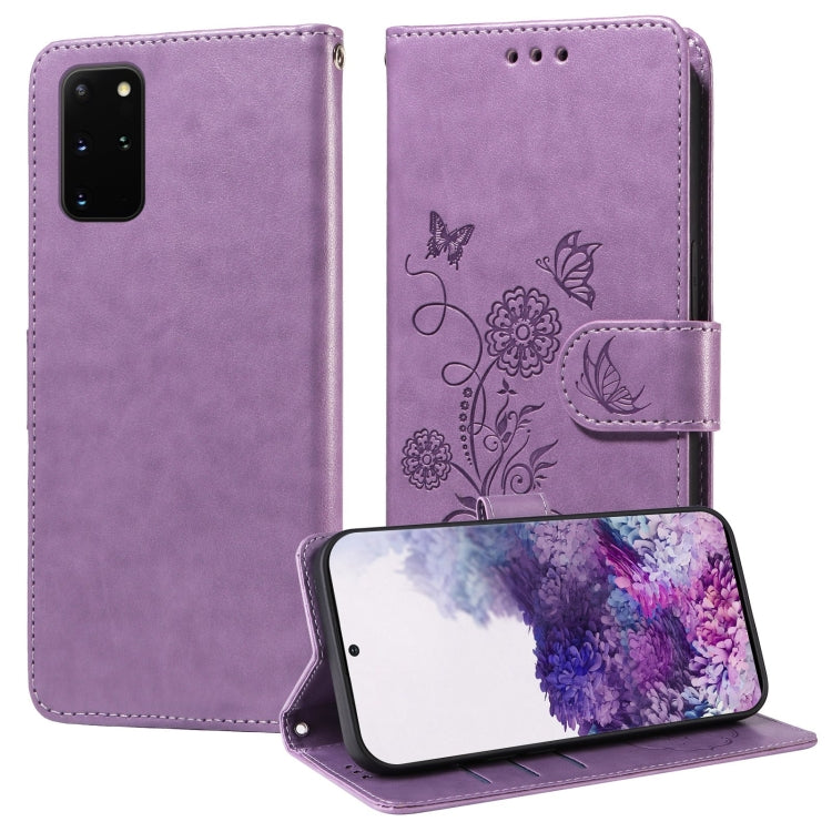 Embossed Butterfly Flowers Leather Phone Case